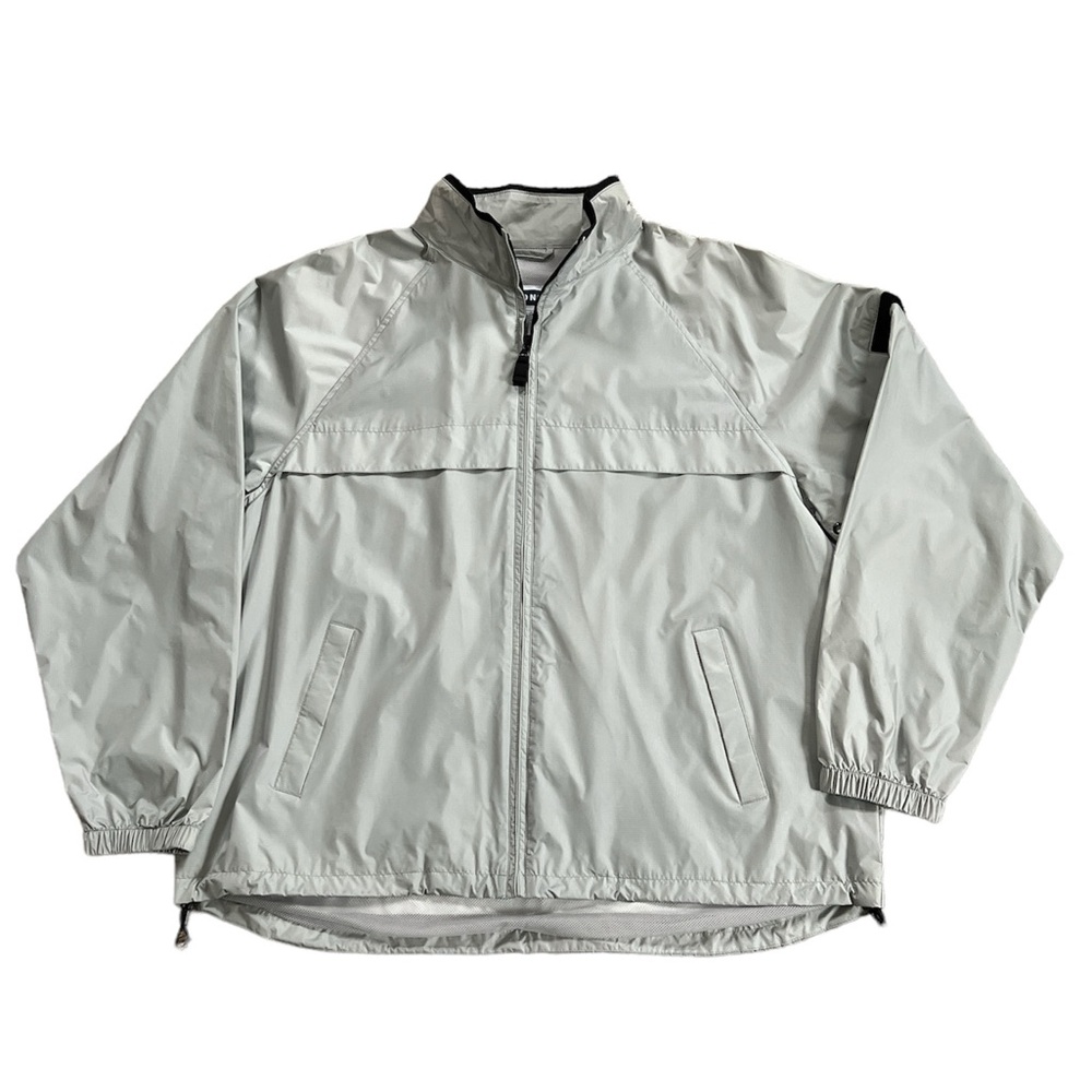 Old Navy Men's Gray Lightweight‎ Full Zip Windbreaker Rain Jacket Size: XL NWOT